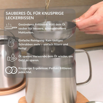 Serenosole™ SmartOil Ölfilterfritteuse | Saubereres Frittieren und einfache Reinigung |  Intelligenteste Ölfilterfritteuse 2024