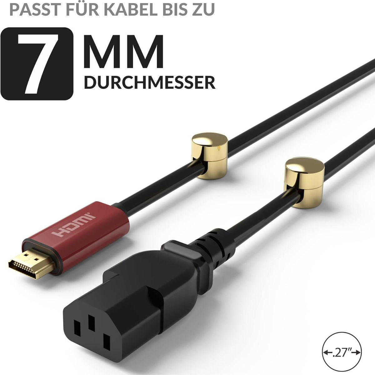 Serenosole™ CableMate Kabelhalter | Schnell Anbringen und Kabel Ordentlich Halten | Ordentlichster Kabelanker 2024 (3+3 GRATIS)