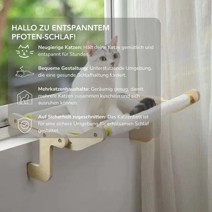 Serenosole™ CatNap Katzenbett | Ein gemütliches Plätzchen für deinen lieben Vierbeiner | Aus hochwertigen Materialien gefertigt