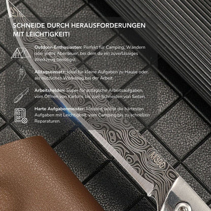 Serenosole™ FoldSharp Klappmesser |  Scharf, robust und bereit für jedes Abenteuer! | Scharfstes Outdoor-Werkzeug 2024