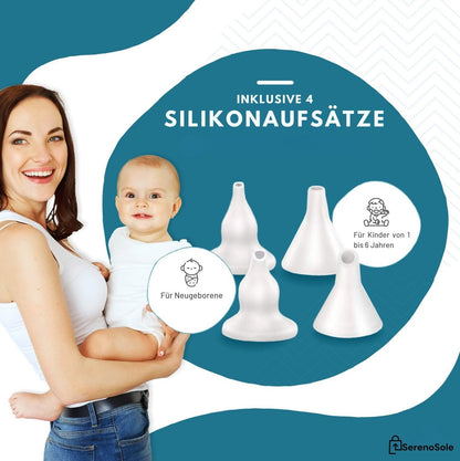 Serenosole™ BreatheEase Nasenreiniger | Reinigt die Nasenwege für leichtes Atmen | Beste Lösung für verstopfte Nase Baby 2024