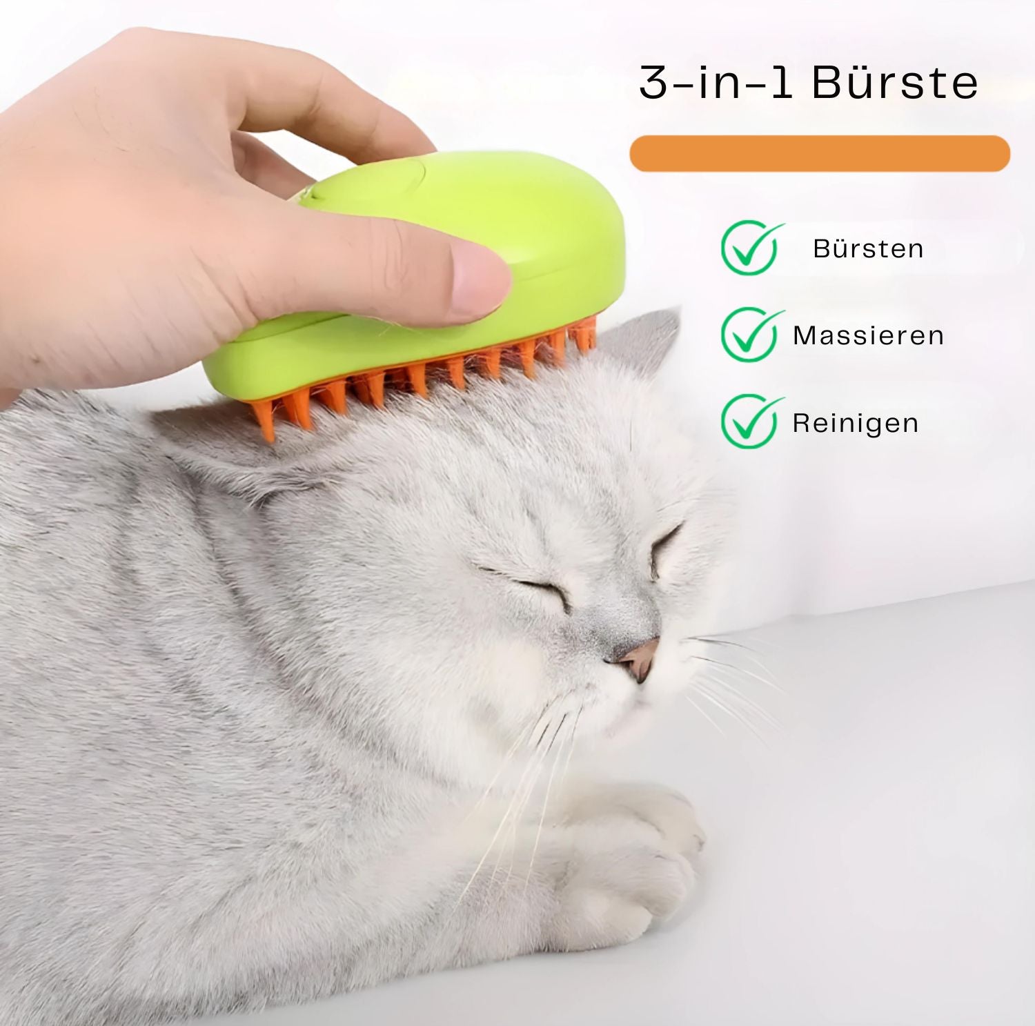 Serenosole™ Pawfect Brush Dampfbürste für Haustiere | Die Kraft des Dampfes für effektives Grooming | Ultimative Dampfbürste für Haustiere 2024