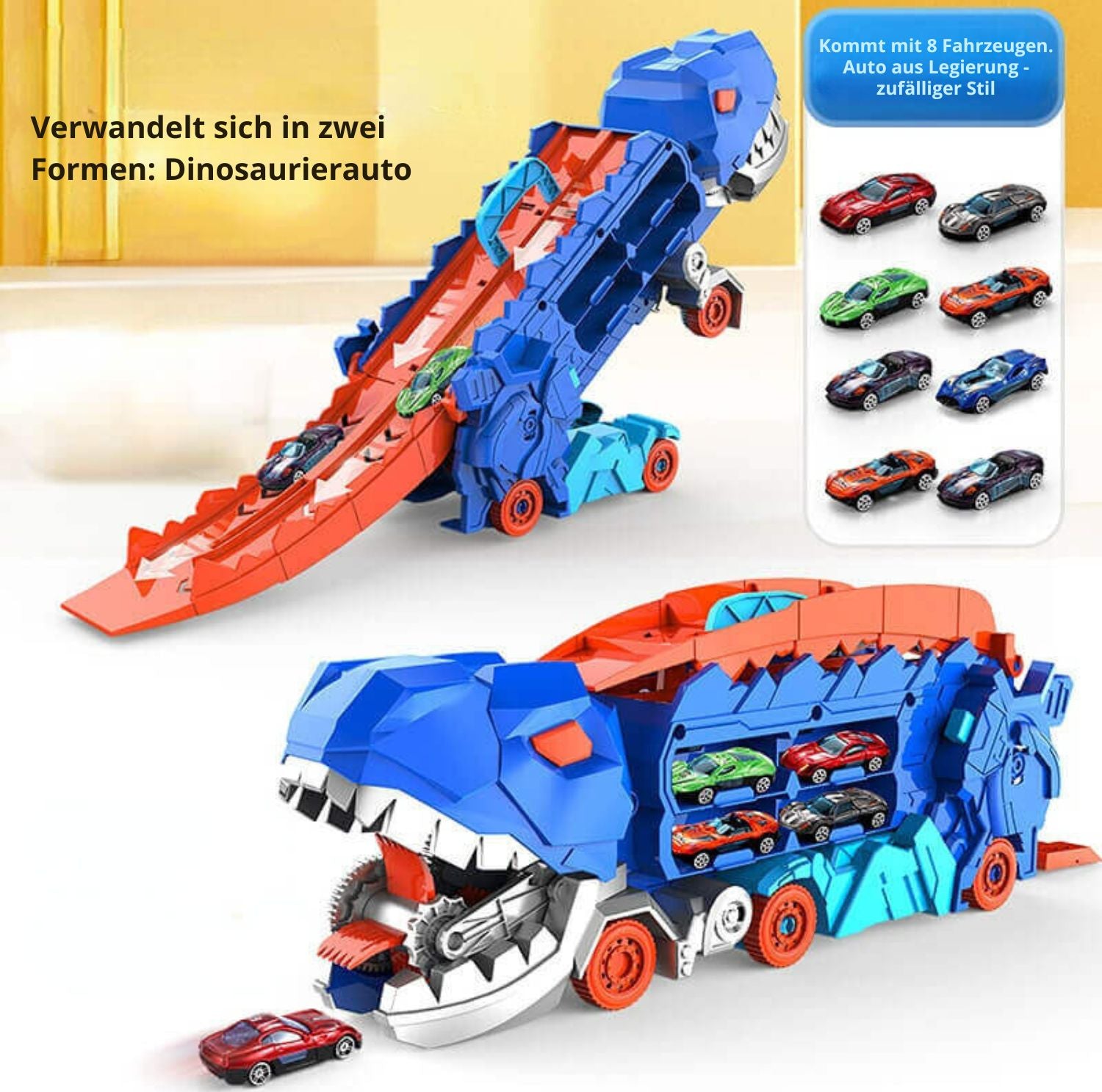 Serenosole™ Jurassic Hauler Tyrannosaurus Transporter | Brüllendes Abenteuer auf Rädern |  Größter Dino-Transporter 2024