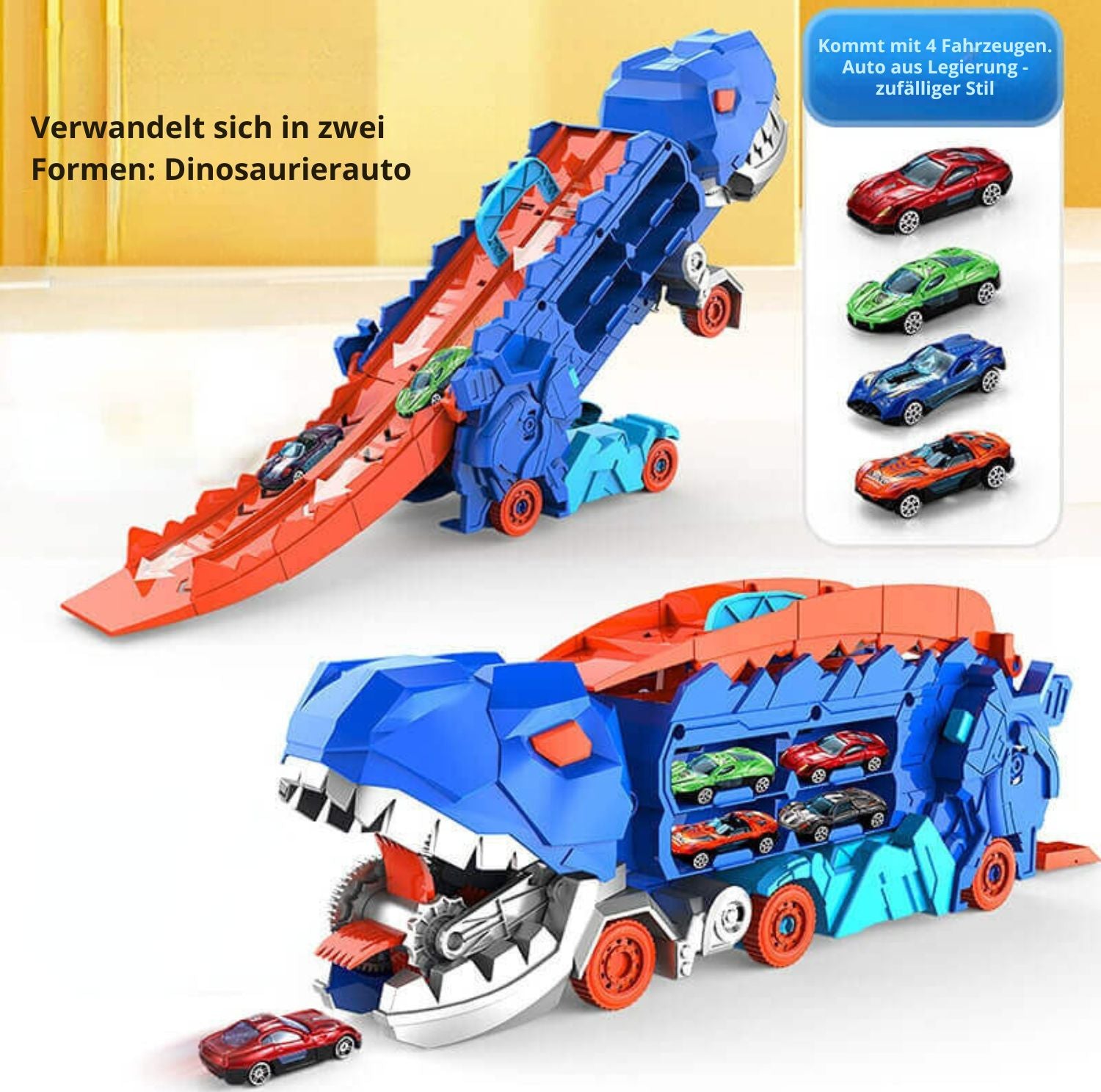 Serenosole™ Jurassic Hauler Tyrannosaurus Transporter | Brüllendes Abenteuer auf Rädern |  Größter Dino-Transporter 2024