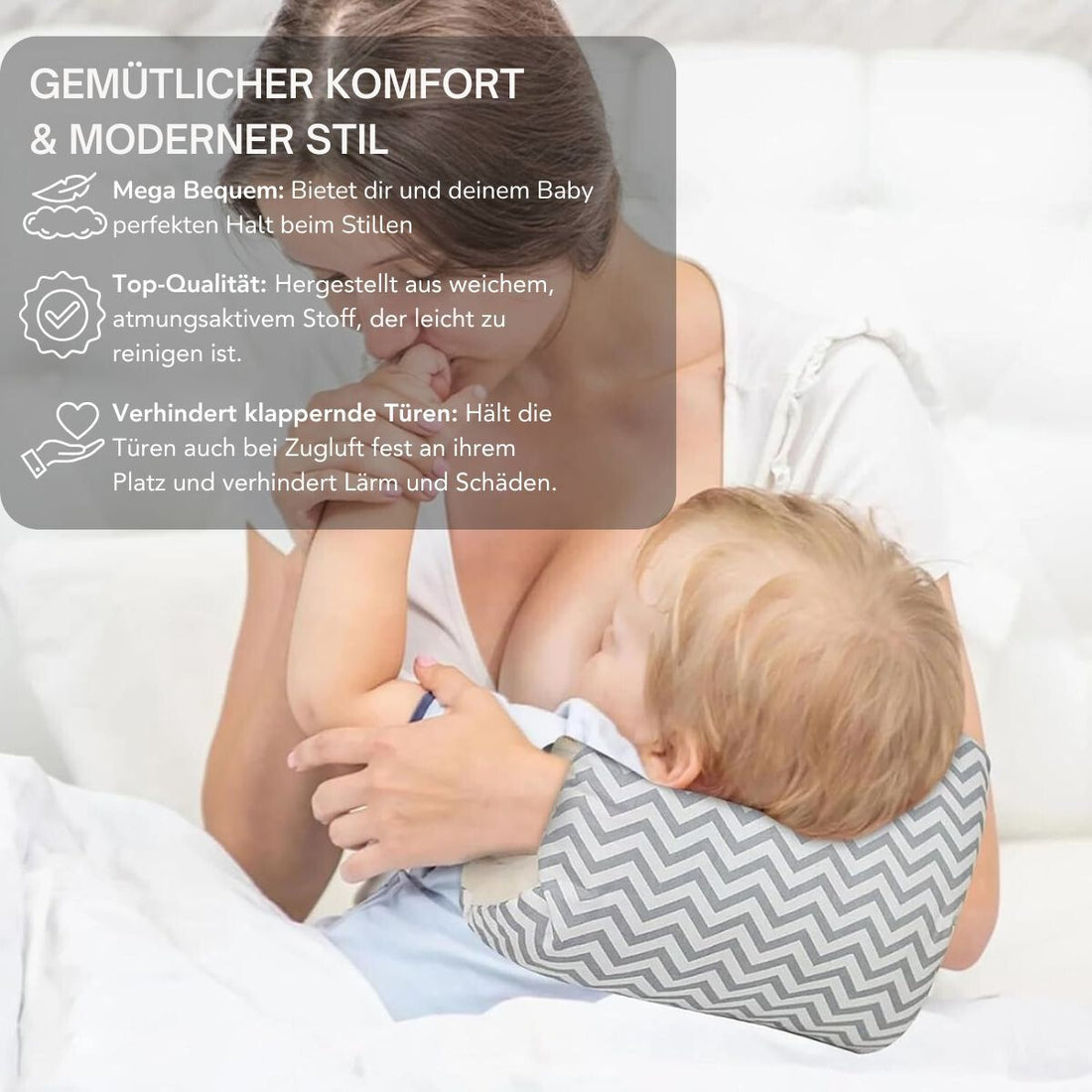 Serenosole™ CradleComfort KuschelKissen | Das Bequemste Kissen für Einfaches Stillen | Top Arm-Kissen für Babys 2024