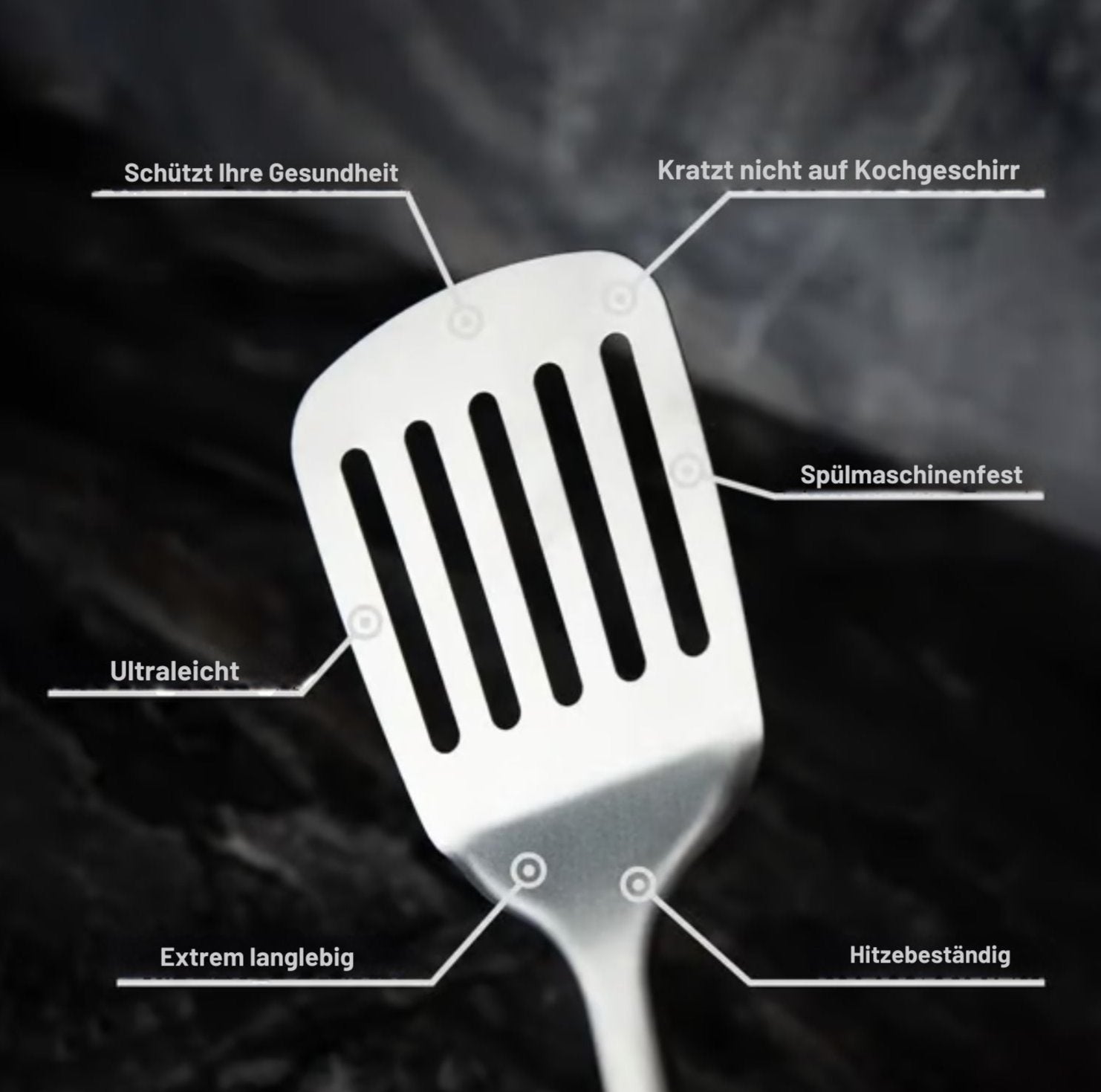 Serenosole™ SpatulaPro Spatel | Präzises Kochen und einfaches Wenden | Ultimativer Spatel 2024